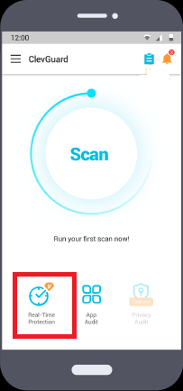 clevguard real-time protection tab