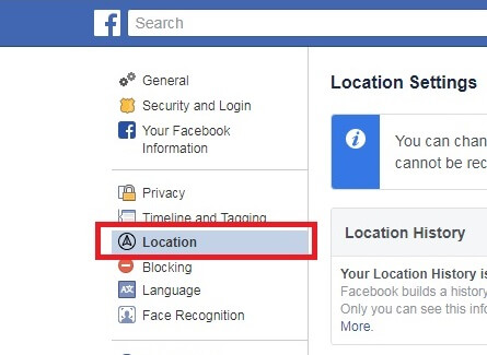 how to find location using facebook id