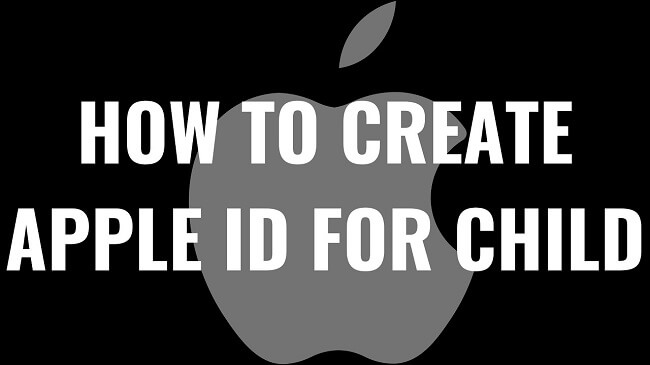 create an apple id for child