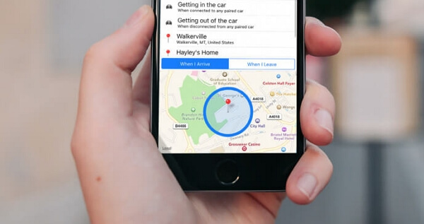 create geofence and get alerts
