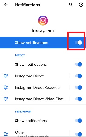 do not show notification