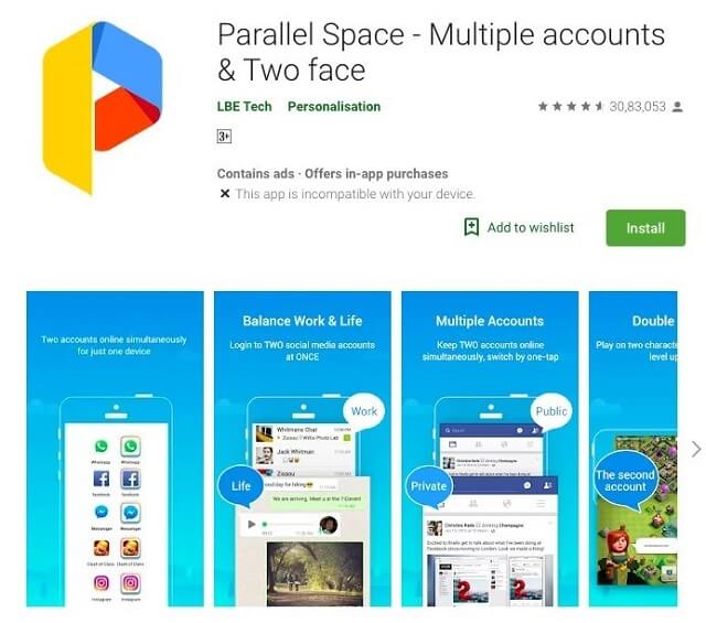 download parallel space to dual whatsapp