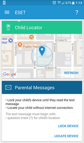 eset parental control app
