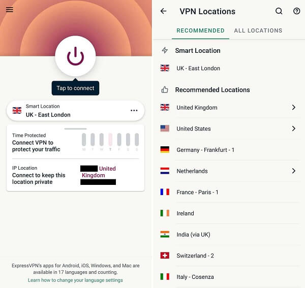 Use vpn to change ip address