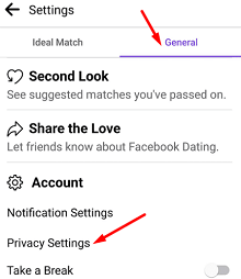 facebook dating privacy settings