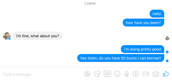 facebook inbox messages