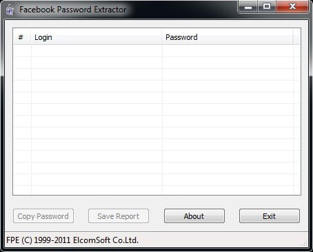 facebook password extractor