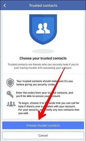 facebook trusted contacts