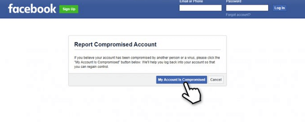facebook account compromised