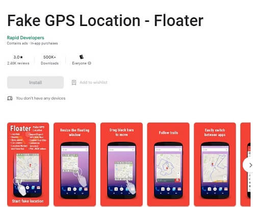 fake gps location on pokemon go