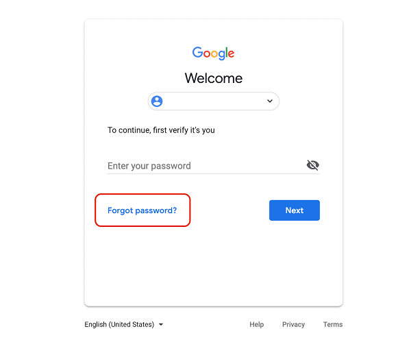 forgot password and send verification messages