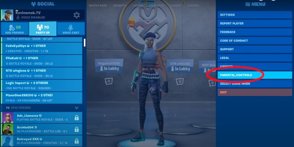 How to limit child purchases on Fortnite for Android and PS4