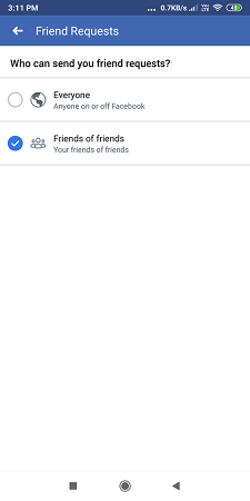 friend request