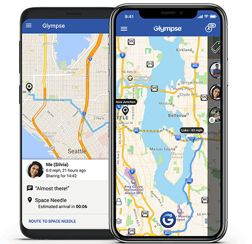 glympse family tracking app