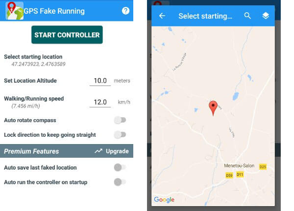 fake running apps by  gps fake running