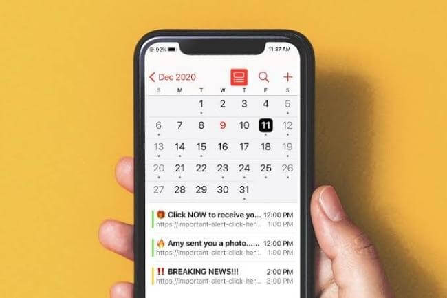 hack iphone calendar event