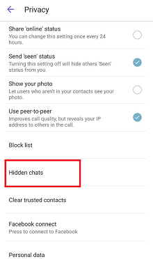 hidden chats
