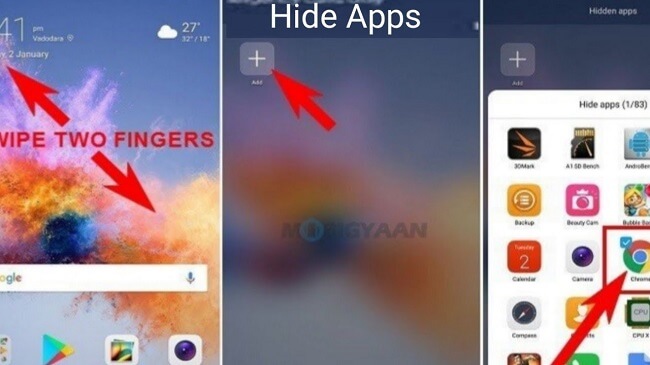 hide app on huawei