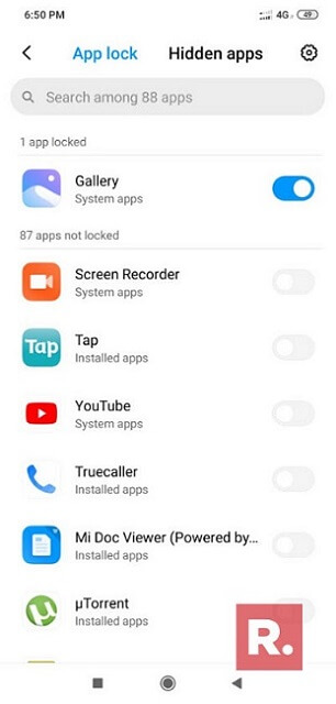 hide app on xiaomi