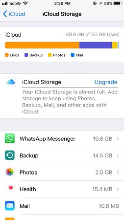 icloud storage