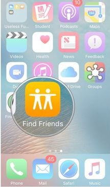 getting find my friends app on iphone