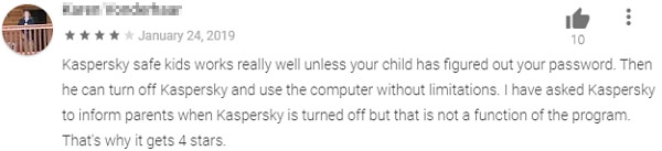 kaspersky user review