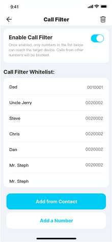 call filter