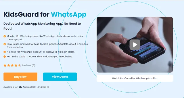 [2023] KidsGuard for WhatsApp -- the Best WhatsApp Monitoring App