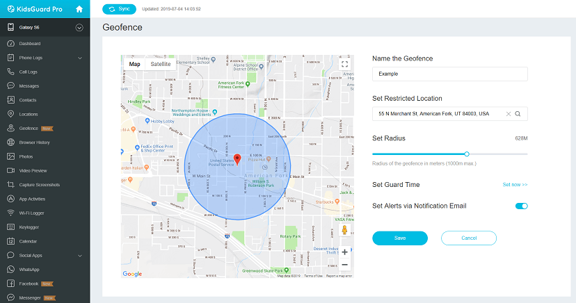 set geofence for android