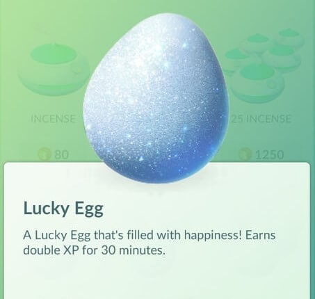 lucky eggs in pokemon go