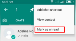 mark whatsapp message as unread