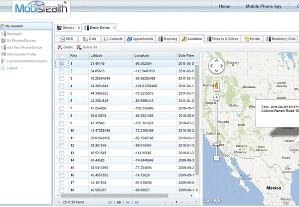 mobistealth app check call history