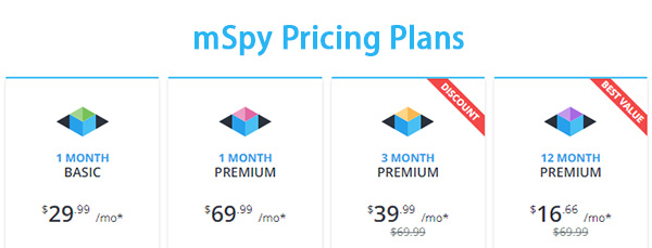 mspy pricing plans