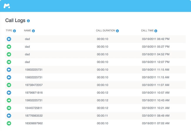 mspy check call history