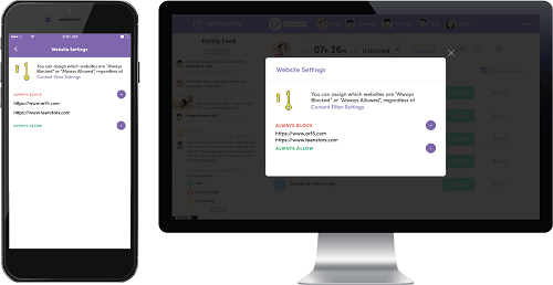net nanny website block