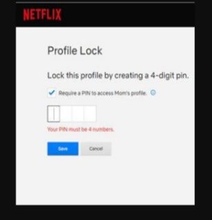 Netflix profile lock