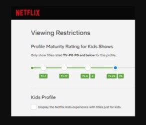 Netflix viewing restrictions