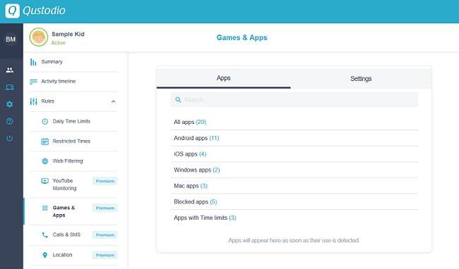 qustodio app blocking