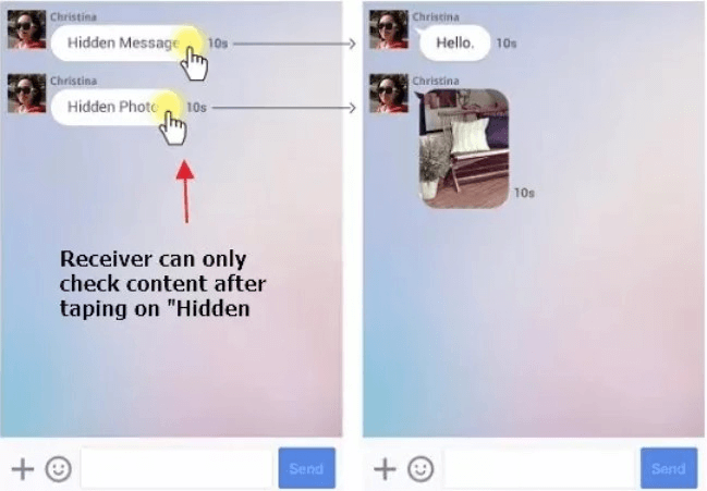 receive hidden chats on line