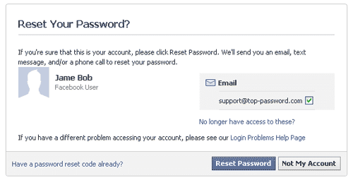 forget password