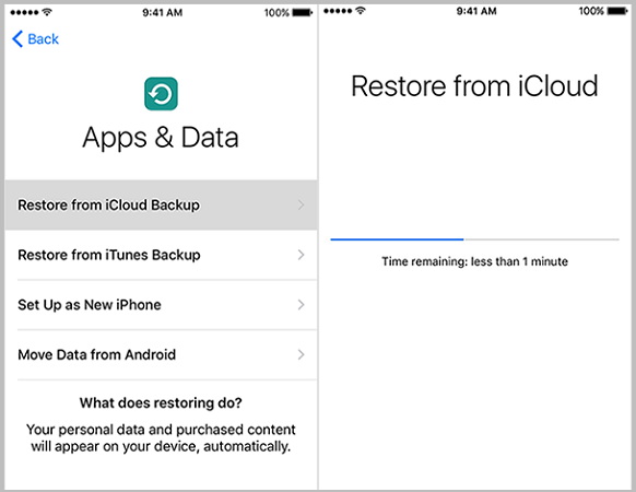 restore icloud backup