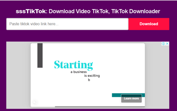 save tiktok by sssTikTok