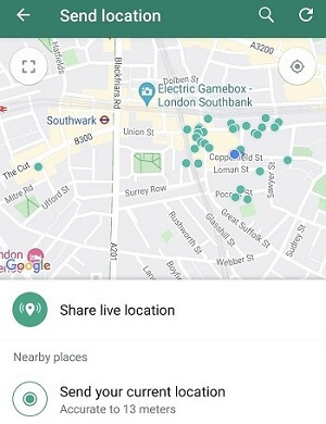 send location android