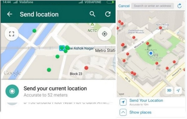 How to Share fake Location on WhatsApp