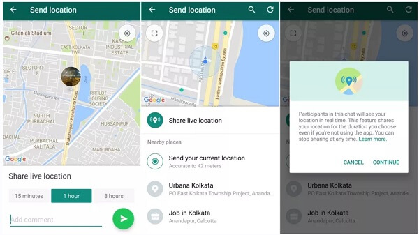How to Share Location on WhatsApp