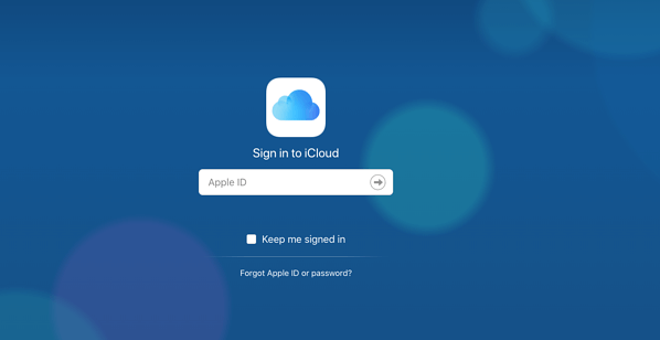 sign into icloud