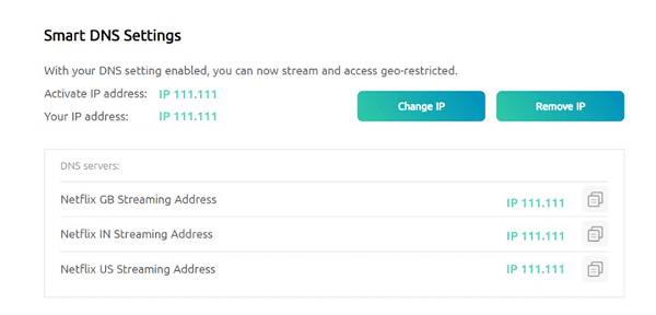 Use DNS to change ip address