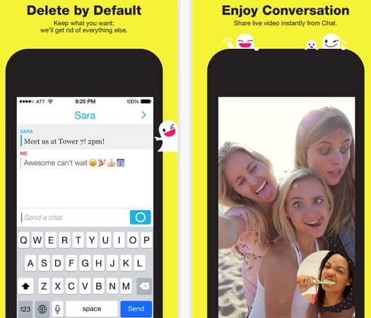 snapchat messages deleted once read