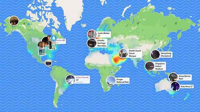 snapchat snap map