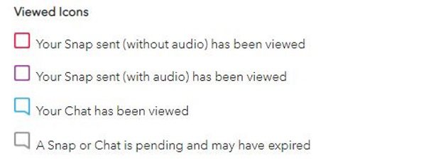 snapchat viewed icons